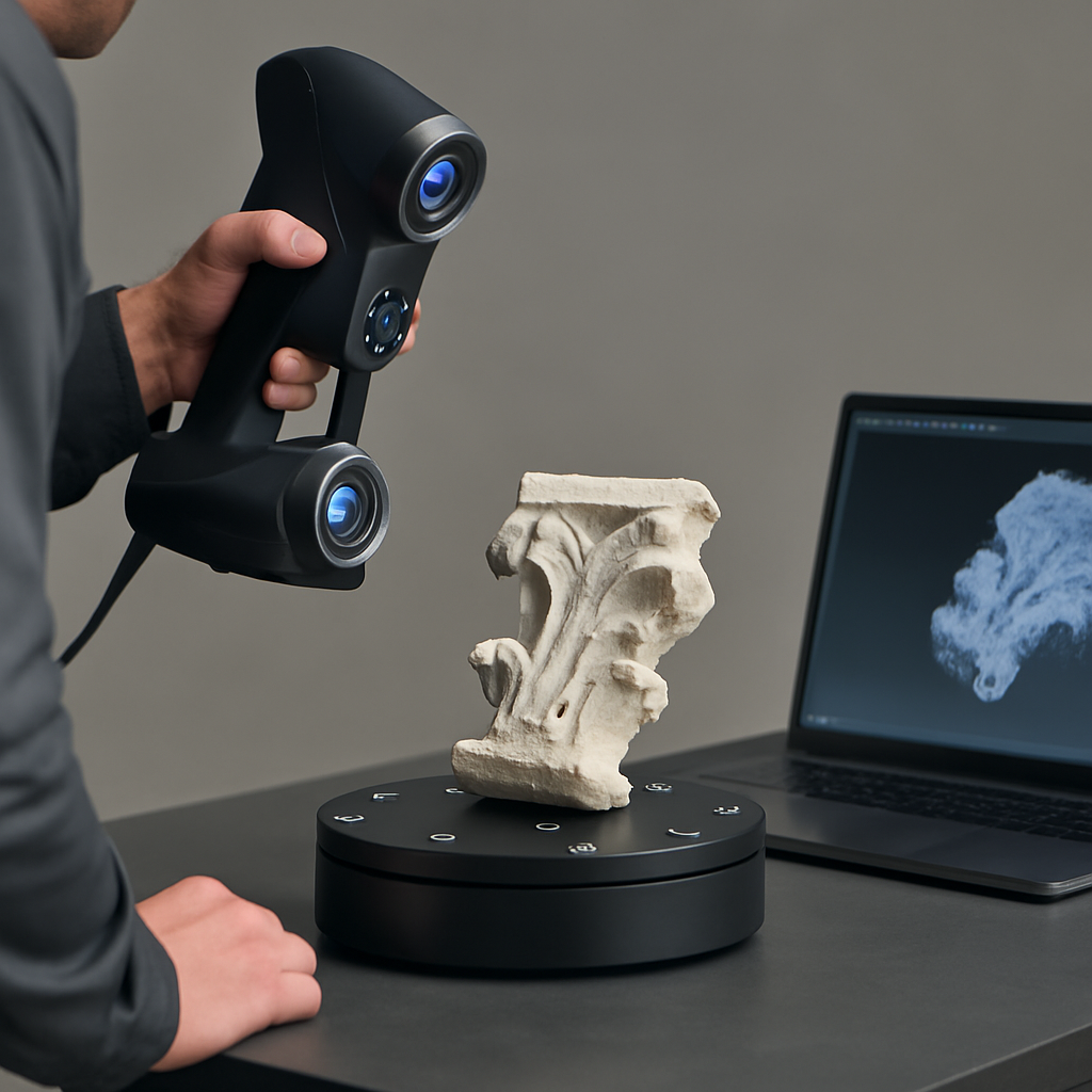 Objekt-Scanverfahren und digitale Rekonstruktion bei 3-dimages.net